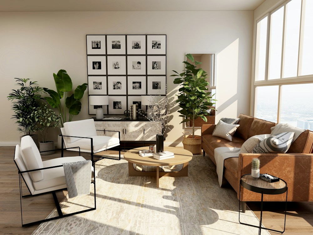 Apartamento com sala ampla e vista urbana